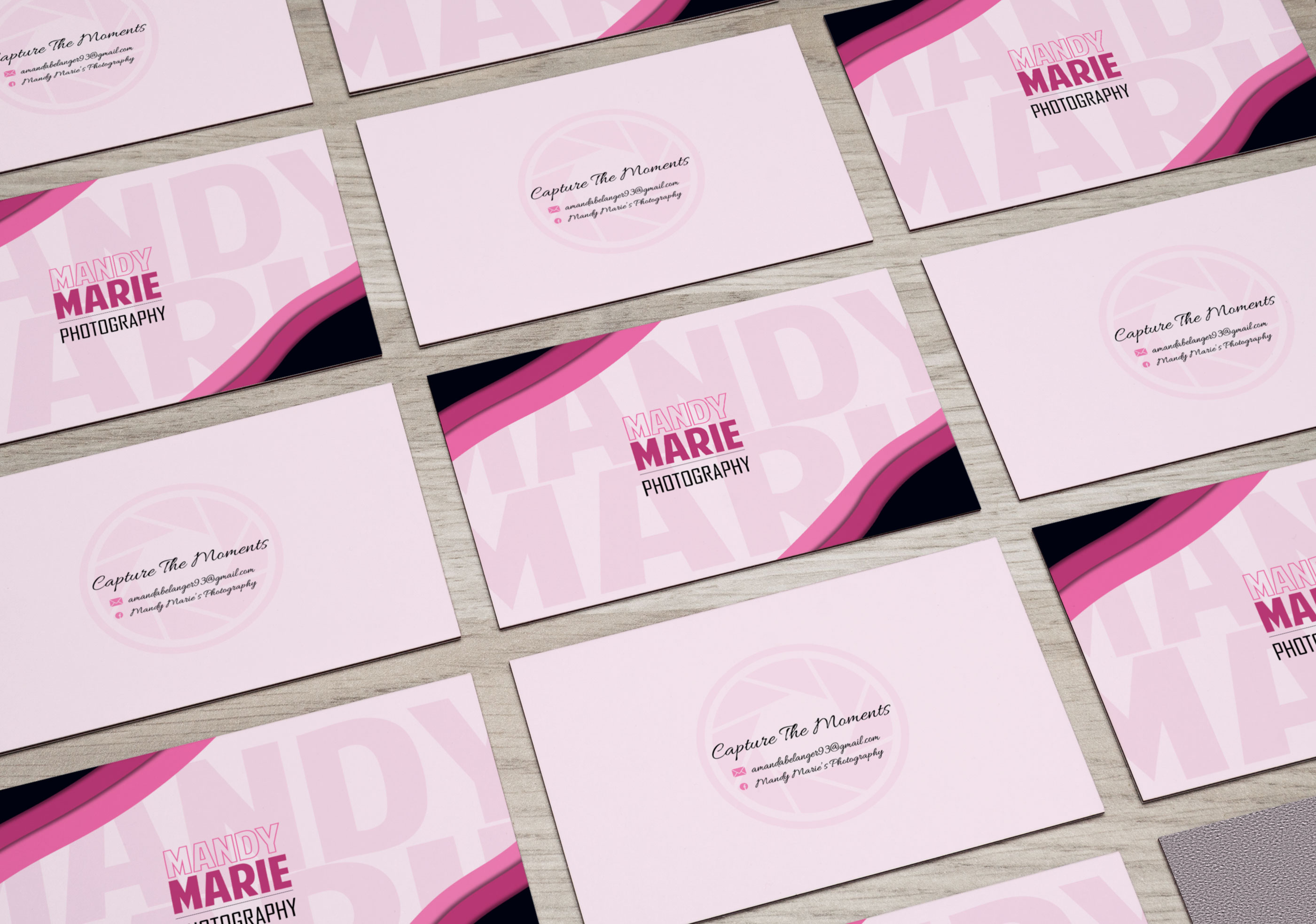 Mandy Marie Photography business card design
